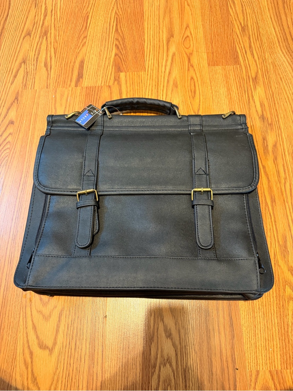 Black Men's Briefcase Satchel Bag - Classic Professional Style NWT